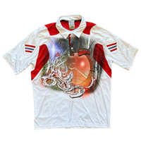 Forest key polo top