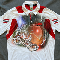 Forest key polo top