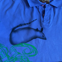 Rat screenprinted purple top