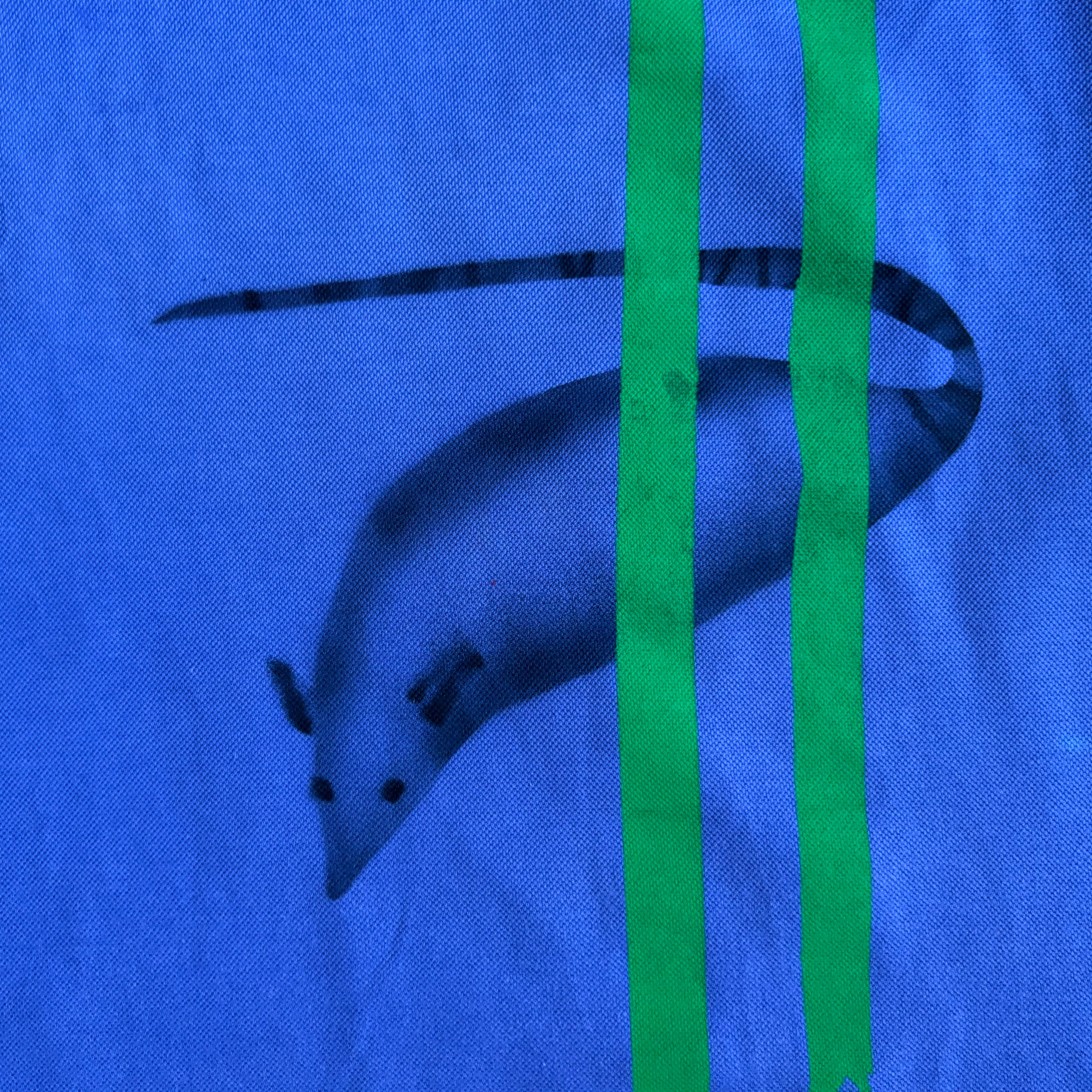 Rat screenprinted purple top