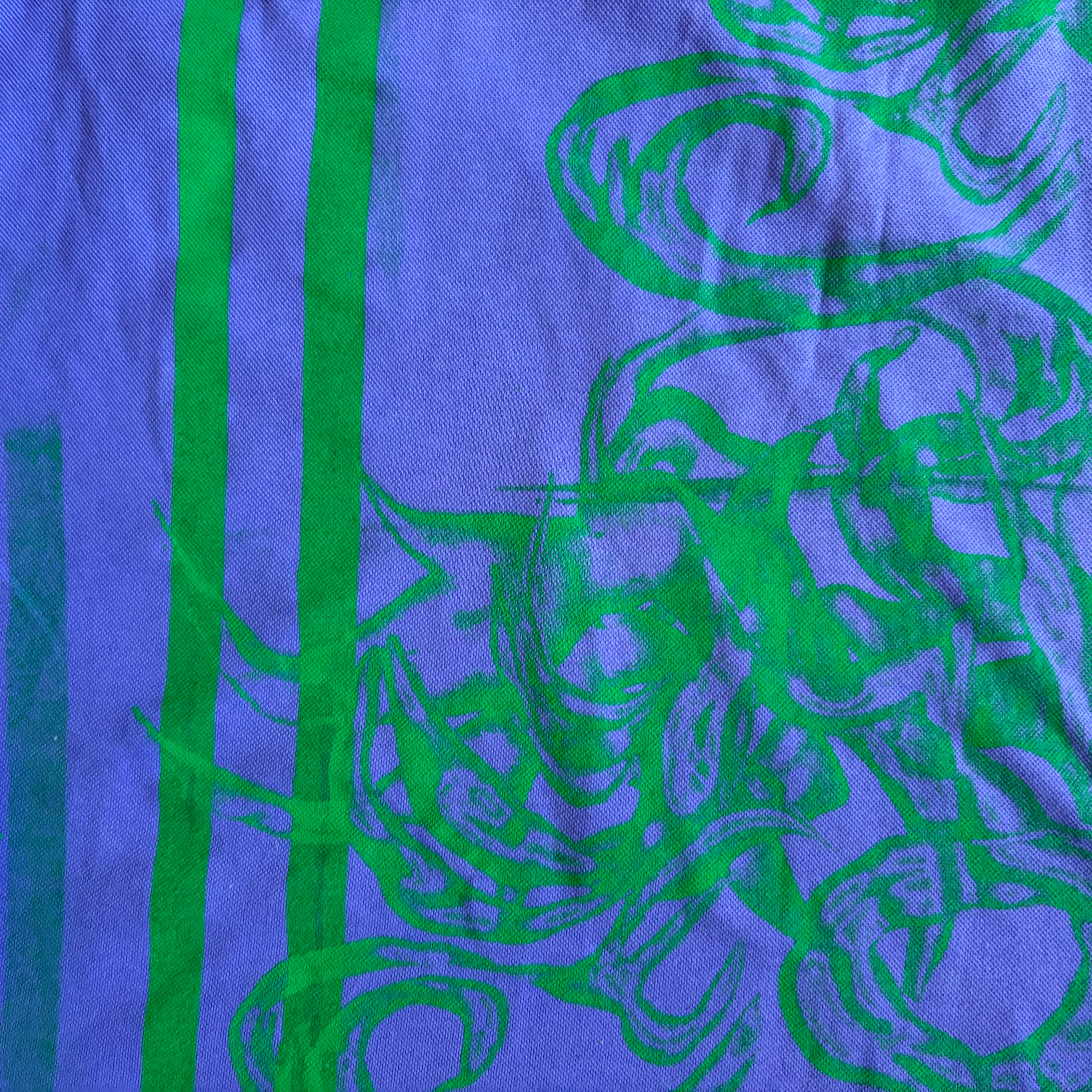 Rat screenprinted purple top