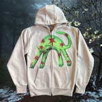 Green Star Cat Hoodie