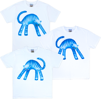 1A - Blue Tiger T-shirts