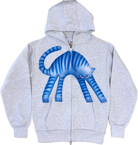1A - Gray Cat Hoodies