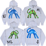 1A - Gray Cat Hoodies