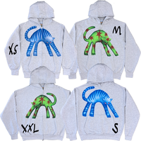 1A - Gray Cat Hoodies