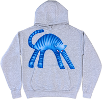 1A - Gray Cat Hoodies