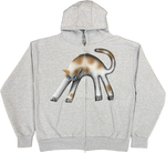 Gray Cat Hoodies