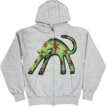 S - Gray Airbrushed Hoodies