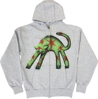 S - Gray Airbrushed Hoodies