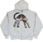 S - Gray Airbrushed Hoodies