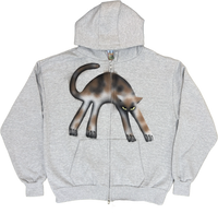 S - Gray Airbrushed Hoodies
