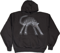 S - Airbrushed Cat Hoodies