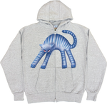 Gray Cat Hoodies