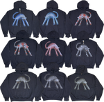 S - Navy Cat Hoodies