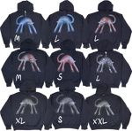 S - Navy Cat Hoodies