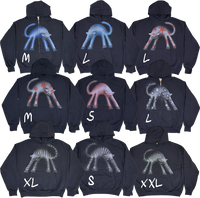 S - Navy Cat Hoodies