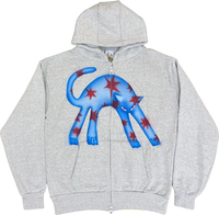 Gray Cat Hoodies