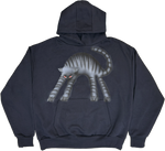 S - Navy Cat Hoodies