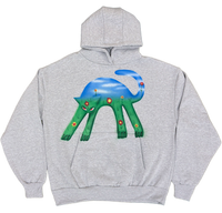 Gray Cat Hoodies