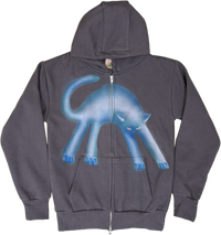 S - Airbrushed Cat Hoodies