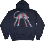 S - Navy Cat Hoodies