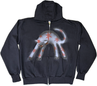 S - Airbrushed Cat Hoodies