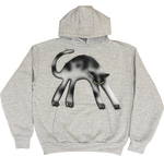 S - Gray Airbrushed Hoodies