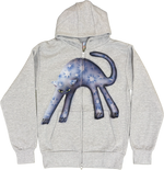 S - Gray Airbrushed Hoodies