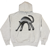 S - Gray Airbrushed Hoodies