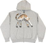 S - Gray Airbrushed Hoodies