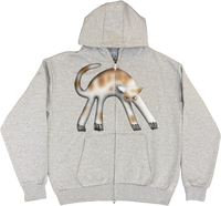 S - Gray Airbrushed Hoodies