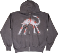 S - Airbrushed Cat Hoodies
