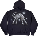 S - Navy Cat Hoodies