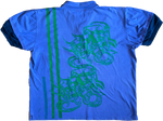 Rat screenprinted purple top