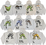 S - Gray Airbrushed Hoodies