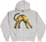S - Gray Airbrushed Hoodies