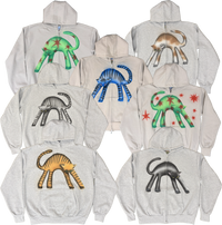 S - Airbrushed Cat Hoodies