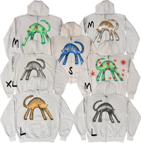 S - Airbrushed Cat Hoodies