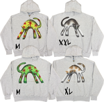 Gray Cat Hoodies