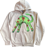 Green Star Cat Hoodie