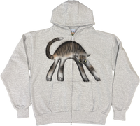 S - Airbrushed Cat Hoodies