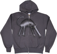 S - Airbrushed Cat Hoodies