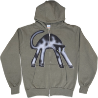 S - Airbrushed Cat Hoodies