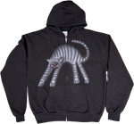 S - Airbrushed Dark Cat Hoodies