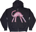 S - Airbrushed Dark Cat Hoodies