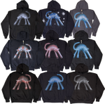 S - Airbrushed Cat Hoodies