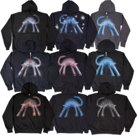 S - Airbrushed Cat Hoodies