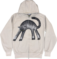 S - Airbrushed Cat Hoodies