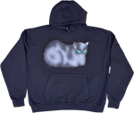 S - Airbrushed Dark Cat Hoodies